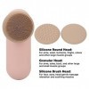 Masseur Facial électrique avec Brosse en Silicone et Fonction de Chauffage pour Anti-âge et Relaxation, Brosse Nettoyante pou