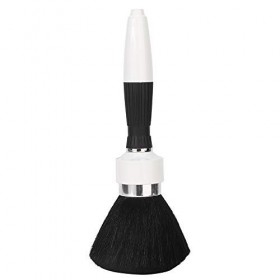 Plumeau de Cou, Brosse à Cheveux Doux Coiffure Coupe Coiffure Brosse de Nettoyage de la Poussière Blanc 