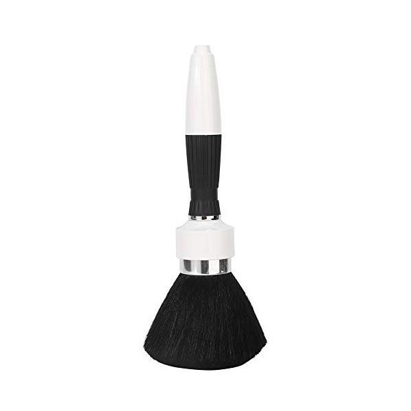 Plumeau de Cou, Brosse à Cheveux Doux Coiffure Coupe Coiffure Brosse de Nettoyage de la Poussière Blanc 