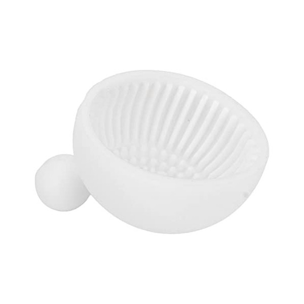 Bol de Nettoyage de Brosse de Maquillage, Bol de Nettoyage de Brosse de Manucure Souple et Flexible, Bol de Nettoyage en Sili