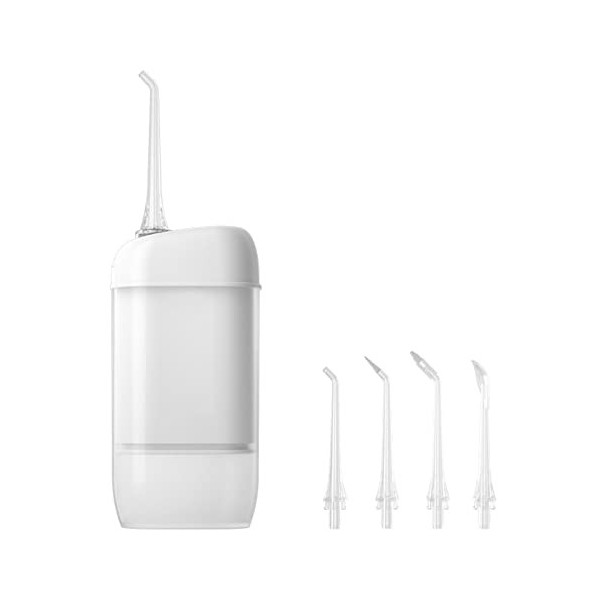 Nsg766 Nettoyeur de dents sans fil rechargeable avec 3 modes et réservoir deau télescopique pour voyage et maison