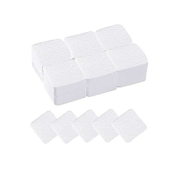 Yoezuo 300 Pcs Lingettes à Ongles Non Pelucheux,coton ongle,Colle à Ongles DéMaquillant Feuille De Coton, Pas De Copeaux Manu