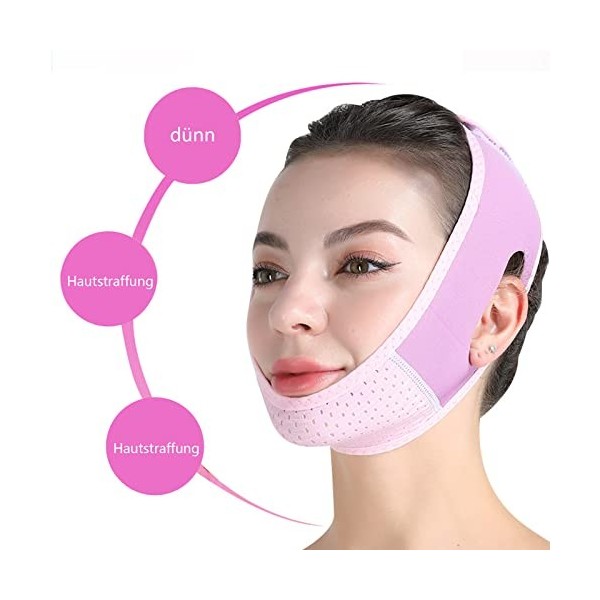 Amincissant De Bandage lifting pour le visage V Line Masque,Masque Minceur En Forme De V Lifting Masque Visage,Minceur Visage