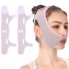 Amincissant De Bandage Lifting Pour Le Visage V Line Masque, Minceur Visage - Réutilisable, Masque Anti-Rides Pour Double Men