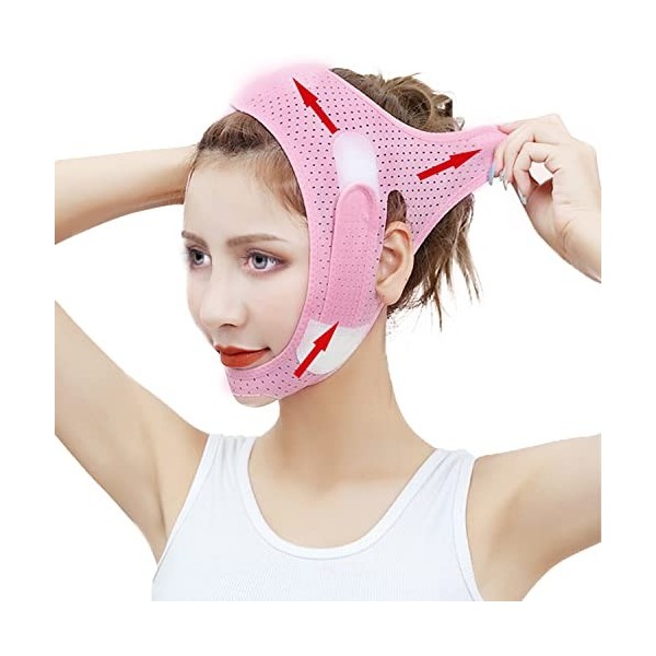 VIKSAUN V Masque, Face Lift Belt pour réduire le double menton, Anti-Rides, masque de shaper pour le visage, Masque anti-ride