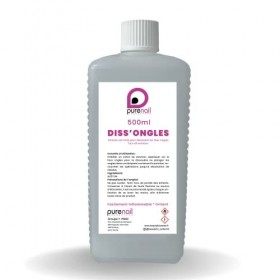 Purenail | DISSONGLE | Acétone Pure 100% | 500 ml | Ongles | faux ongles | Qualité Professionnel