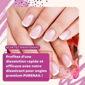 Purenail | DISSONGLE | Acétone Pure 100% | 500 ml | Ongles | faux ongles | Qualité Professionnel