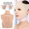 Sonew Bandage Amincissant pour Le Visage, Ceinture De Levage du Visage élastique Respirant V-Line Ceinture De Remodelage du V