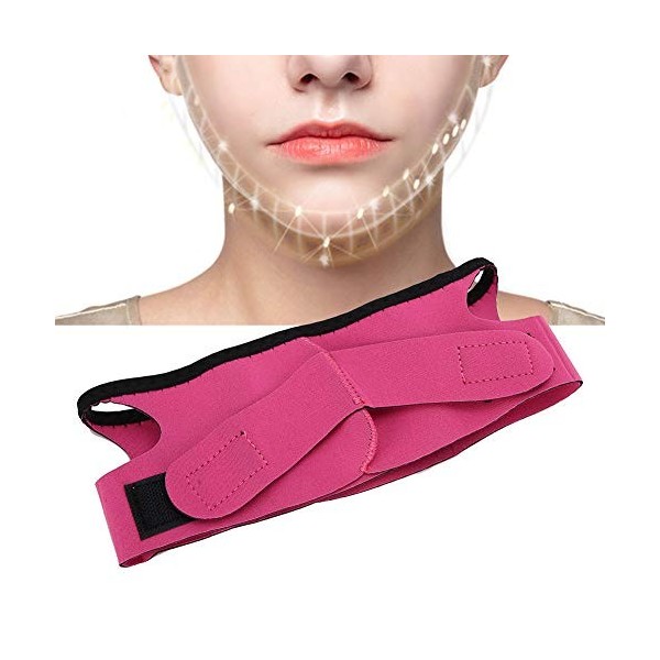 Ceinture pour le visage en V, respirant Double menton raffermissant Ceinture de mise en forme du visage en V Anti-rides Sangl