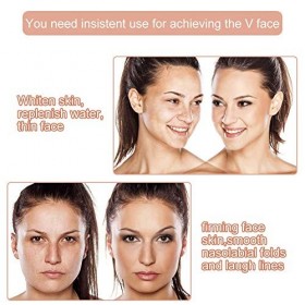 Masque de Levage de Ligne de V, Menton vers Le Haut Amincissant Le Masque de Joue pour Le remodelage et Ferme Votre Peau de V