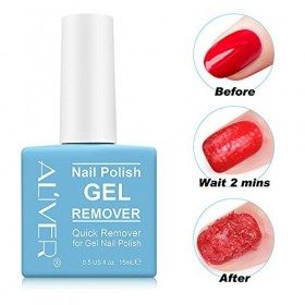 Dissolvant de vernis à ongles 15ML , professionnel, enlève le vernis à ongles en 3-5 minutes pour les ongles, sans blesser le