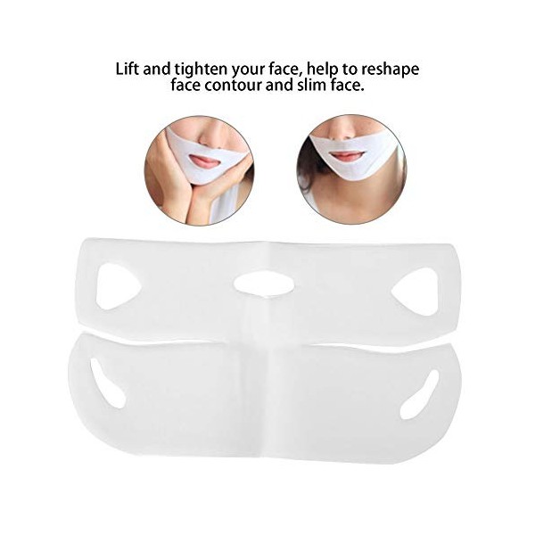 Masque de lifting hydratant V Line, ceinture de levage du double menton pour le visage, ceinture de levage de visage en forme