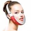 YUXINCAI Appareil De Massage Facial Facial Électrique en V, Masque De Thérapie De Compression Chaude pour Le Visage, Masque A