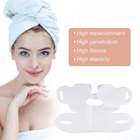 10 pieces Facial Slimming Lifting Chin Belt, V-shaped thin Face Hydrotherapy Whitening Pull Mask for Neck and Chin Lift Anti-