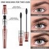 4D Mascara effet faux cils Waterproof mascara Longs Cils,Fibre Mascara Curling Volume et Longueur pour Femme - Noir