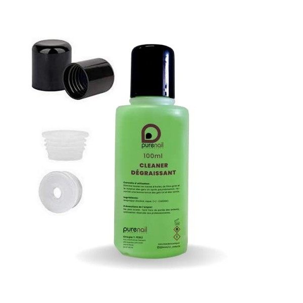 Purenail | Nail Cleaner Dégraissant | 100ml | premium | ongles | élimine la couche de dispersion | gel Uv