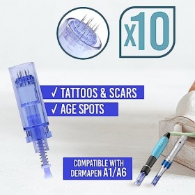 Lot de 10 cartouches à aiguilles 12 broches pour dermapen A1 et A6 uniquement compatible avec Dr Pen .
