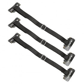 Lot de 3 Rubans Adhésifs Réutilisables à Haute élasticité pour le Visage avec Clips