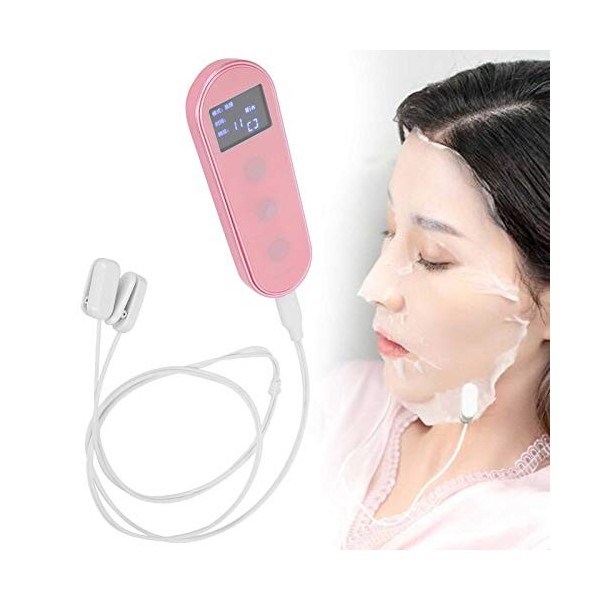 Appareil de Massage du Visage Machine de Masque Facial EMS Domestique Appareil de beauté du Visage à Ions Négatifs pour la Ci