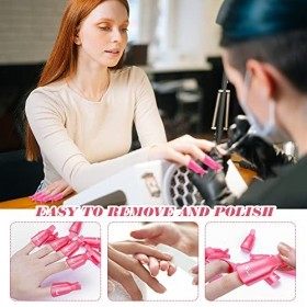 Outils de Dissolvant pour Vernis à Ongles en Gel,Kit Dissolvant Manucure avec Lime à ongles,Pinces Ongle Capuchon,Brosse,Coto