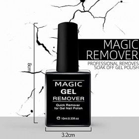 3 Magic Remover Semi Permanent Vernis Remover Semi Permanent Outil De Dissolvant De Vernis A Ongles en Gel,Enlève Facilement 