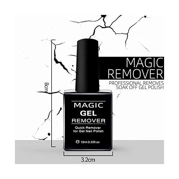 3 Magic Remover Semi Permanent Vernis Remover Semi Permanent Outil De Dissolvant De Vernis A Ongles en Gel,Enlève Facilement 