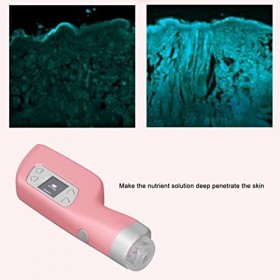 Stylo Microneedling Eelctric, Stylo Microneedling, Hydratant Favorise Labsorption Affichage LED Stylo Microneedles Rose