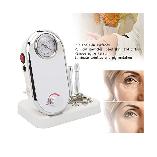 Équipement de Soins de la Peau pour Machine de Microdermabrasion avec 9 Têtes Équipement de Soins de la Peau du Visage à Usag