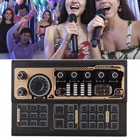 Carte Son en Direct, Dispositif de Changement de Voix pour PS4/téléphone/ordinateur, Carte Son avec Plusieurs Effets Sonores 