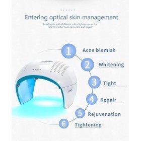 Masque de thérapie par lumière LED pour le visage - Traitement de lacné - Traitement de lhyperpigmentation - Traitement de 