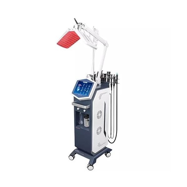 Instrument de beauté multifonction à jet doxygène pour analyse de la peau Hydra Microdermabrasion 5 couleurs LED PDT, 13 en 