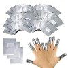 Feuille DAluminium Dissolvant Ultra-Minces Aluminium Vernis Semi Permanent Pour Retirer À Ongles Le Gel Ongle, Paquet Papill