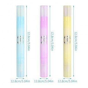 Pinsheng 3 Pièces Stylo Correcteur Vernis à Ongles, Nail Art Rechargeable Stylo Dissolvant pour Effacer les Bavures de Vernis