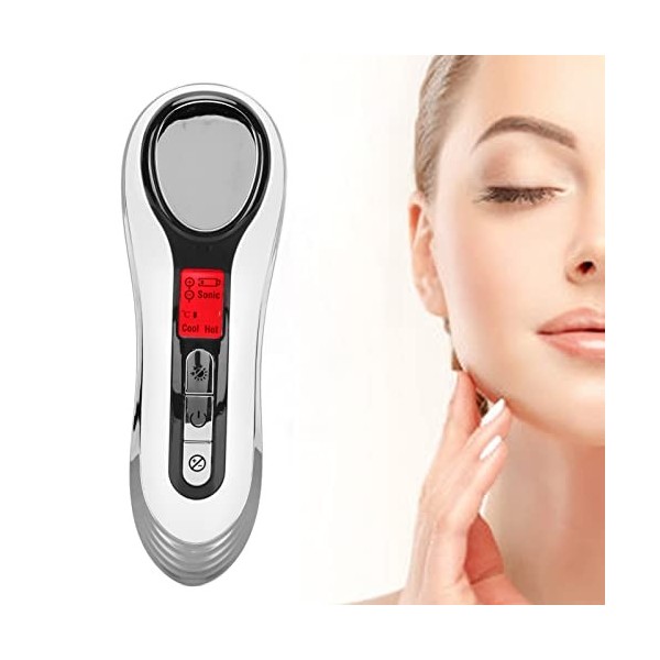 Masseur de Visage Chaud et Froid, Machine de Levage de la Peau Masseur Facial Portatif Appareil Facial électrique