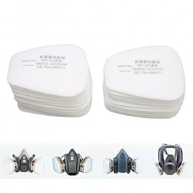 Remplacement Universel Filtre Coton pour 6200 6800 7502 Série Gaz Respirateur 20 Pièces Respirateur Filtre Coton Anti-poussiè
