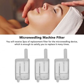 Lot de 3 Filtres de Rechange pour Appareil de Microneedling, Pièce Remplaçable pour Appareil de Microneedling Professionnel E