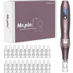 Derma Pen Mr.Pin A10 Plus Lot de 20 cartouches de rechange sans fil pour soins de la peau et des cheveux