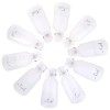 Qufiiry 10 Pcs Nail Art Clip, Pince Vernis Semipermanent, Capuchon Ongle Vernis Semipermanent, Clips Ongles pour Retirer le V