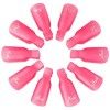 Qufiiry 10 Pcs Nail Art Clip, Pince Vernis Semipermanent, Capuchon Ongle Vernis Semipermanent, Clips Ongles pour Retirer le V