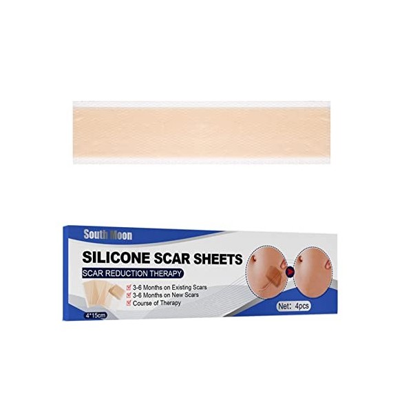yingmu Silicone Scar Sheets,Invisible Silicone Scar Strips for C-Section Surgery Burn Injuries Keloid Scars - Reusable Silico