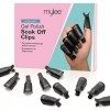 Mylee Pinces à ongles Soak off 10 pcs - Pince pour retirer le vernis à ongles UV/LED - Capuchons de dissolvant pour vernis 