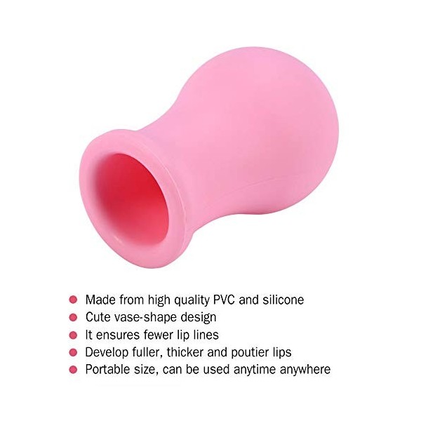 Lèvre Plus Pulpeuse, Outil Plumper Enhancer Lips en Silicone Souple pour les Filles, Le Dispositif Portable Enhancer Plumper 