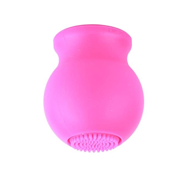 Appareil Beauté Bouche Rapidement Visage Propre Massage Pompe à Lèvres En Silicone Avec Brosse. rose 