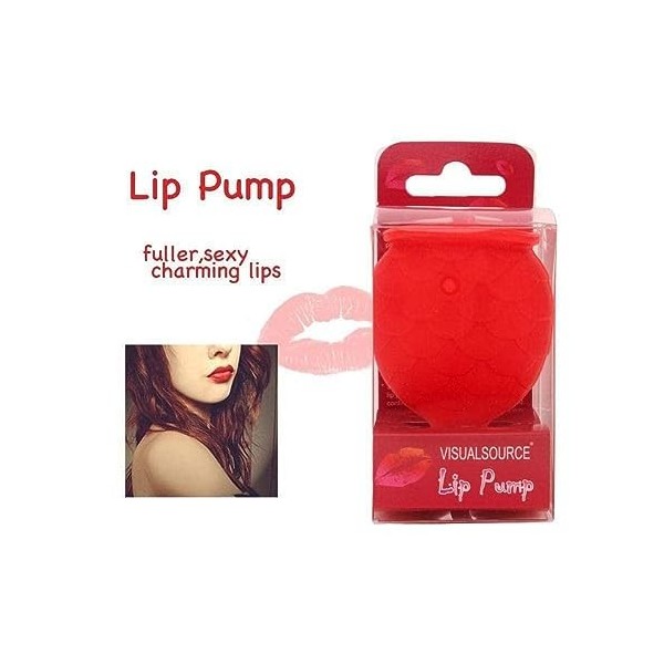 RJSQAQE Hot Women Sexy Full Lip Plumper Enhancer Lèvres Silicone Outil Bouche Labium Poisson Naturel De Poisson 1pcs Pout Plu