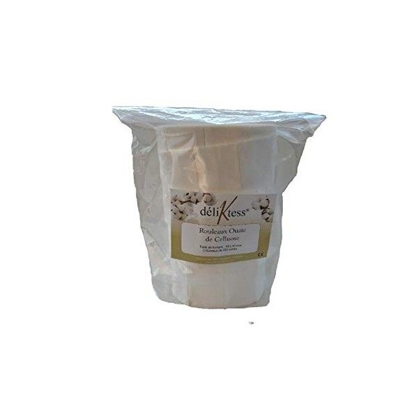 déliktess® - 2 X 500 carrés de ouate de cellulose - Rouleau Coton Manucure