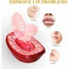 ZIROXI Soin des lèvres Pompe à lèvres en Silicone électrique Dispositif Plus Complet rehausseur de thérapie par la lumière Ro