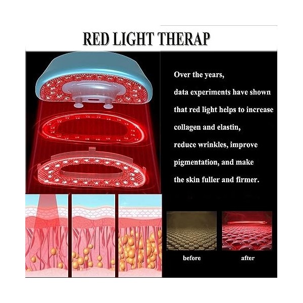 Dispositif de soin des lèvres plus dodu avec 48 LED, rehausseur de lèvres de luminothérapie, restauration des lèvres élastiqu