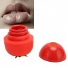 Dispositif repulpant pour les lèvres, outil repulpant pour les lèvres en silicone souple rouge en forme de tomate pour tous l