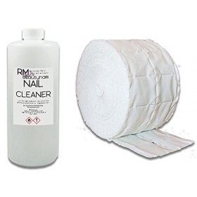 1000 ml de nettoyant - version économique - lot de 500 cotons pour ongles