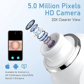 Extracteur de points noirs avec caméra, interface USB, nettoyeur de pores pour homme et femme, 6 têtes daspiration et 3 mode